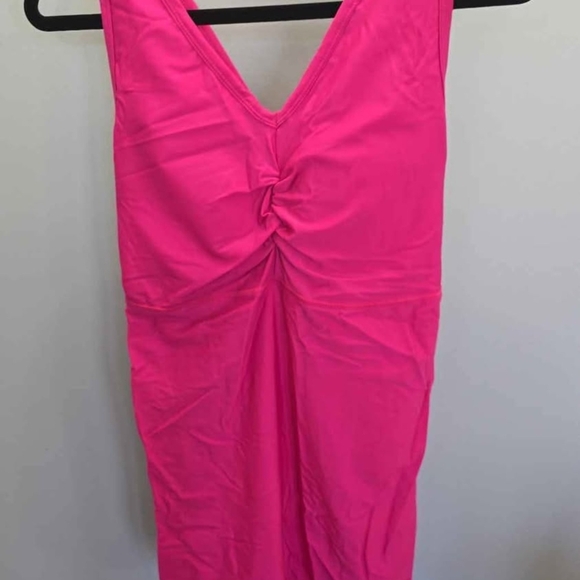 Vibrant Pink Sleeveless Dress - Picture 1 of 5